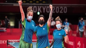 Tênis de mesa: brasileiras são bronze na disputa por equipes em Tóquio