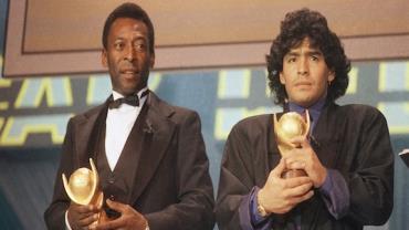 'Espero que possamos jogar bola juntos no céu', disse Pelé quando Maradona morreu