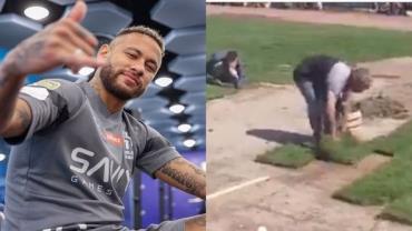 Neymar reage após vídeo expor situação do gramado em que jogará pelo Al-Hilal: "Isso não é possível"