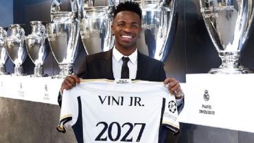 Vini Jr. renova com o Real Madrid até 2027