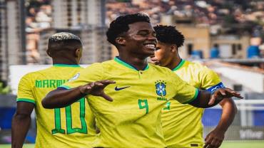 Com gol de Endrick, seleção brasileira bate Bolívia em jogo Pré-Olímpico