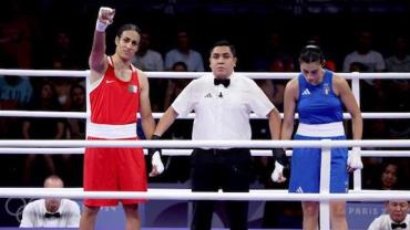 Boxeadora italiana abandona luta contra atleta reprovada em teste de gênero após 46 segundos de confronto