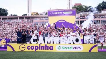 São Paulo vira sobre o Corinthians e é pentacampeão da Copinha