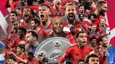 Bayern de Munique se consagra campeão da Bundesliga após tropeço do Leverkusen