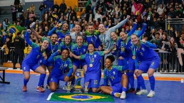 Seleção Brasileira vence a Colômbia e conquista o tricampeonato do Torneio Internacional de Futsal