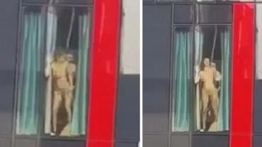 Casal é flagrado fazendo sexo em janela de hotel na Inglaterra
