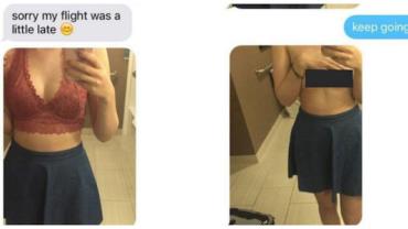 Mulher envia fotos erradas e namorado descobre traição