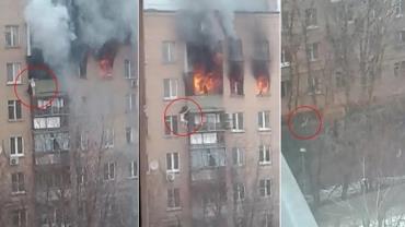 Mulher sobrevive ao pular do oitavo andar de prédio em chamas