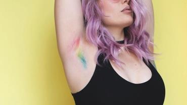 "Axila de arco-íris" é a nova moda na internet