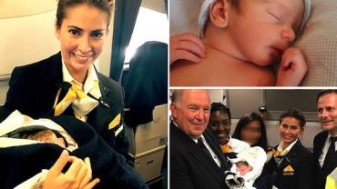 Mulher dá à luz primeiro filho durante voo para Alemanha
