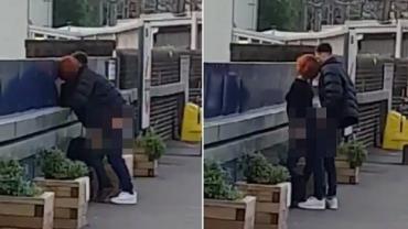 Casal é flagrado fazendo sexo em estação de trem