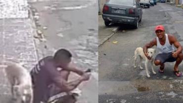 Homem adota cachorro depois do animal fazer xixi em suas costas
