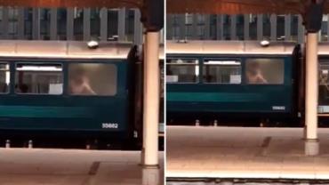 Traídos por vidro fosco, passageiros são flagrados fazendo sexo em trem