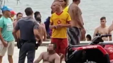 Turistas agridem suspeito de tentar estuprar deficiente mental em praia de SP