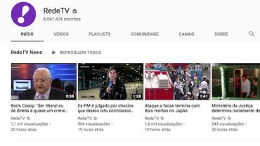 RedeTV! é o 1º canal de TV aberta a quebrar a marca dos 5 bilhões de views no YouTube