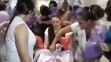 Hospital faz festa de despedida para bebê que ficou internada por 102 dias em Jundiaí (SP)