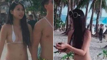 Pequeno demais? Turista é multada por usar biquíni fio-dental em praia