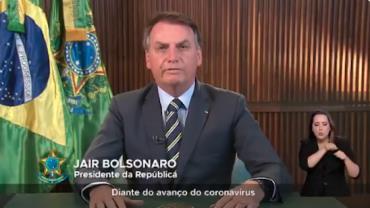 Em pronunciamento, Bolsonaro fala sobre coronavírus: "Não é motivo de qualquer pânico"