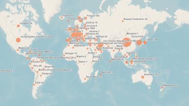 Mapa mostra atualização dos casos de coronavírus no mundo em tempo real