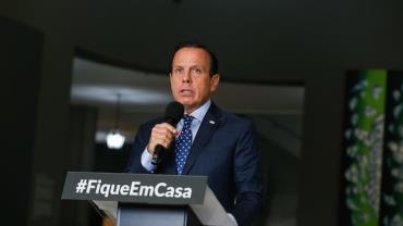 Governador João Doria fala de medidas contra novo coronavírus no estado de SP