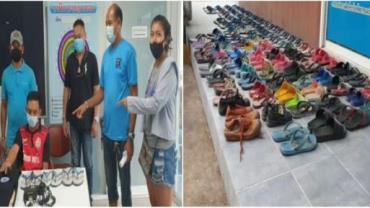 Homem com fetiche por calçados é preso após roubar 126 pares de chinelo
