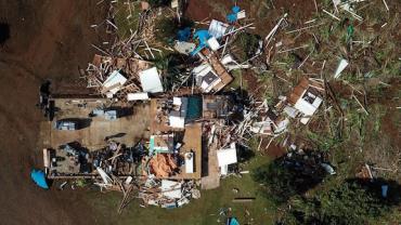 Defesa Civil confirma passagem de tornado pela região oeste de Santa Catarina