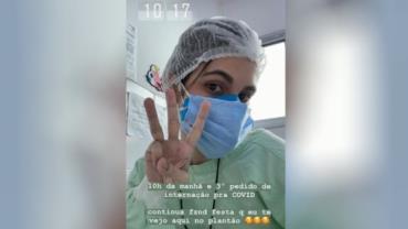 Médica de Goiás alerta sobre pandemia e viraliza: "Continue dando festa que te vejo no meu plantão"