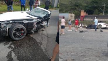 Acidente mata empresário e parte carro ao meio em Santa Catarina