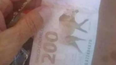Nota de R$ 200 falsificada circula no Rio de Janeiro antes de ser lançada