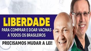 Luciano Hang e Carlos Wizard fazem abaixo-assinado para compra de vacinas