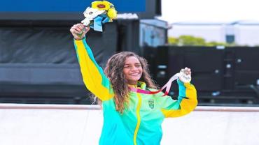 Rayssa Leal bate Simone Biles e se torna a atleta mais mencionada em redes social nas Olimpíadas