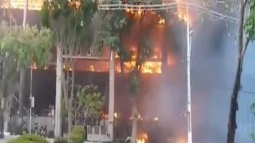 Incêndio atinge prédio do Tribunal de Justiça do Ceará