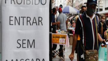 Estado do Rio de Janeiro mantém uso de máscara em locais fechados