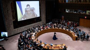 Zelensky pede mais atuação da ONU durante reunião do Conselho de Segurança