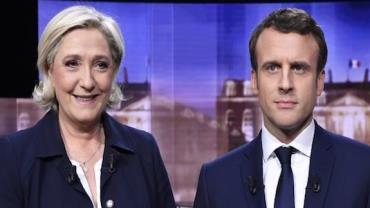 Emmanuel Macron e Marine Le Pen disputam segundo turno das eleições presidenciais na França