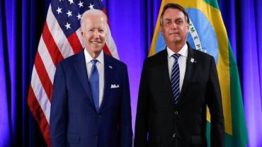 Em encontro com Biden, Bolsonaro afirma que o Brasil é a solução para muitos problemas no mundo