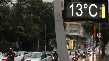 Nova massa de ar frio derrubará temperaturas em várias regiões do país