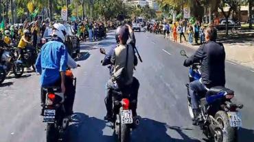 7 de setembro: Jair Bolsonaro participa de motociata no Rio de Janeiro