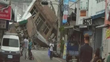 Terremoto de magnitude 6,9 atinge sudeste de Taiwan