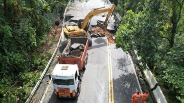 Governo de SP inicia as obras de recuperação da rodovia Mogi-Bertioga