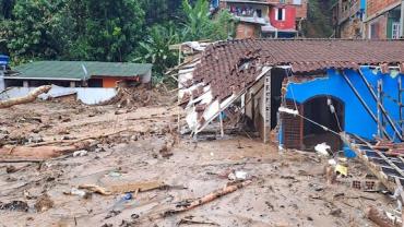 Terra indígena do litoral de SP tem unidade de saúde afetada por chuva