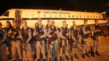 Após ataques, agentes da Força Nacional chegam ao Rio Grande do Norte