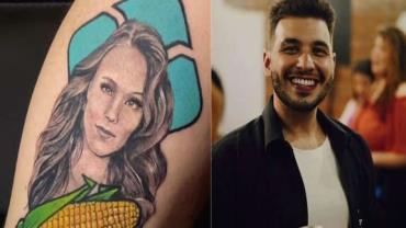 Empresário faz tatuagem de Larissa Manoela com milho e PIX