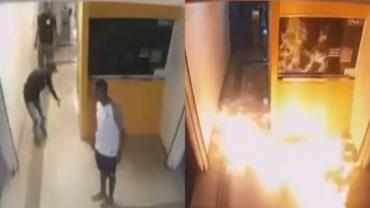 Prefeito do Rio divulga vídeo com flagrante de incêndio criminoso