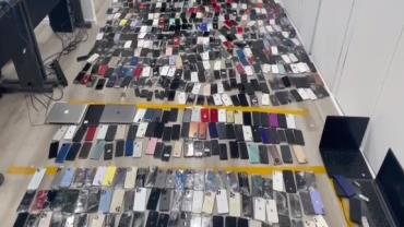 Polícia apreende mais de mil celulares em operação no Centro de SP