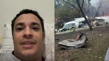 Família teria entrado por engano em avião que caiu em Vinhedo