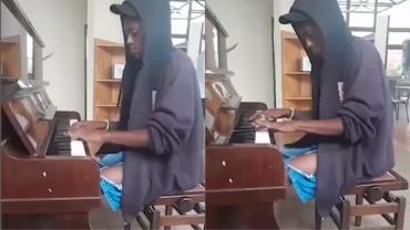 Jovem resgatado da Cracolândia impressiona web ao tocar piano; veja vídeo