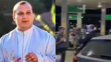 Padre é preso após confusão em posto de gasolina e sinais de embriaguez