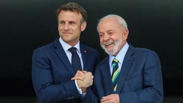 Lula pede que Macron "abra seu coração" para acordo com Mercosul
