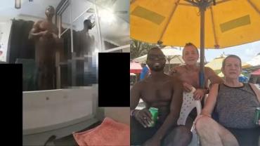 Ator pornô é flagrado cantando nu no banho após esquartejar casal gay